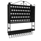 Designers Impressions JR20-FB Flat Black Large Wall Mounted Jewelry Rack New. Price: $69.95.