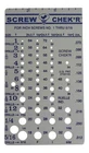 Screw Thread Size Gauge Sae To 5/16 Heavy Steel Made In Usa New. Price: $34.94.