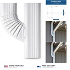 Vyh Downspout Gutter Left Connector 2X3 Upright High Gloss White New. Price: $50.11.