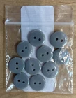 Seeking Roam Buttons Hole, 1/2 Inch, Resin, 10 Pieces (grey) New. Price: $5.00.