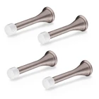 Figo Home Spring Door Stopper, Wall Mount, 3-1/4" Long, Rubber Tip, Pack Of New. Price: $14.09.