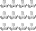Qwork 3 Way 1/2" Tee Pvc Fitting ELBOW,12PACK Connector,furniture Gr New. Price: $15.25.