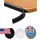 Jsiwoth U-shape Black Tpe Edge Banding 32.8FT Self-adhesive Flexible Trim, New. Price: $43.84.