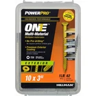 Hillman 116847 Steel Star Drive Flat Head Multi-material Screw #10 X 3 In.. Price: $20.72.