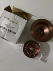 Signature Hardware 3-1/2" Kitchen Sink Basket Strainer Antique Copper New. Price: $59.00.