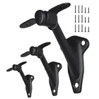 Pcs 3" Stair Handrail Bracket Lightduty Matte Black Banister Support Cap New. Price: $22.90.