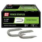 Grip Rite Hot Galvanized Fence Staple, 1-1/4", 1LB New. Price: $6.25.