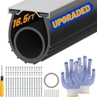 Garage Door Bottom Seal, 16.5FT Heavy-duty With Aluminum Track New. Price: $81.74.