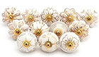 Folk Craft Gold Cabinet Knobs - Indian Handmade Dresser Drawer Pulls Assorted Mi New. Price: $74.12.