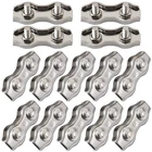 1/8 Inch M3 Stainless Steel Duplex 2-POST Cable Clamp, Wire Rope Clip C... New. Price: $18.42.