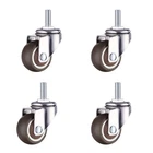 Norgail 1 Inch Small Tiny Shopping Cart Wheel Replacement Swivel Caster Brown New. Price: $14.08.