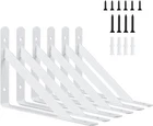 12 Inch Shelf Brackets Kersally 6 Pack Heavy Duty For Shelves 90 D... New. Price: $39.26.