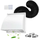Dryer Vent Cover Outside With Hose (4IN*8FT) And 2 Clamps, Upgrade Flexib... New. Price: $35.97.