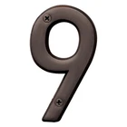 Hy-ko 4" Old World Bronze Number 9 (3 Pcs.) New. Price: $27.29.