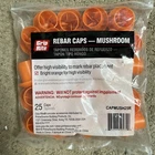 Grip Rite Rebar Caps Mushroom (25 Pack) -CAPMUSH25R New. Price: $15.98.