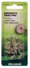 Hillman 122264 Brass Nickel-plated Clear Upholstery Twist Pins (pack Of 10) New. Price: $34.98.