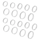 27PCS 9 Sizes Stainless Steel Blank Finger Rings 4MM Wide Grooved Round Core ... New. Price: $20.42.