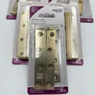 National Hardware V118 N191-056 Satin Brass Mending Plates 4" X 5/8" 4PC New. Price: $15.00.