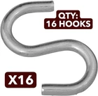 Nos 16-PACK Lot National Hardware N273-441 Zinc Heavy Open 3" S-hook New. Price: $22.93.