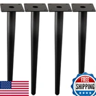 Alxeh Straight Furniture Table Legs 30 Inch, Round Tapered Metal New. Price: $96.59.