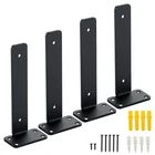 4 Pack 6-INCH Heavy Duty Floating Shelf Brackets 1/5" Thick Hidden Support New. Price: $28.17.