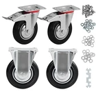 6 Inch Wheels Set Of 4, Heavy Duty Casters With Brake, Swivel Rubber C... New. Price: $83.09.