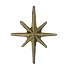 Zeckos Set Of 6 Unique Antique Gold Starburst Cast Iron Drawer Pulls Cabinet New. Price: $72.03.