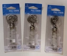 (3) Westinghouse 77132 Pull Chains - 12" Brushed Nickel W/frost Glass New. Price: $9.99.