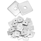 Qwork 50PC 1/2" Id 2"X2" Galvanized Square Washer Plate Carbon Steel New. Price: $57.99.