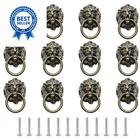 Murtenze 12 Pieces Antique Lion Head Cabinet 2.6" X 1.6" 0.5", Bronze, New. Price: $20.99.