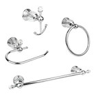 Lumclaw Chrome Crystal Bathroom Hardware Adjustable 24 Inch Towel Bar Set New. Price: $89.64.
