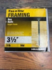 Hillman Framing 16D Bright Box Nails, 3.5-IN., 5-LB. New. Price: $14.00.