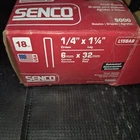 Senco Galvanized Finish Staples L15BAB 1/4" Partial Box New. Price: $15.00.