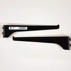 Pair Of 2 Knape & Vogt 180 Series 10" Black Slotted Wall Shelving Brackets New. Price: $9.97.