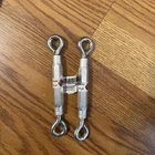 National Hardware N221-754, 5/16" X 9" Turnbuckles, Zinc Plated, Lot Of 2, Fs New. Price: $6.20.