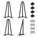 Smartstandard 10" Hairpin Table Legs, 1/2" 3-ROD Metal Diy Home Furniture New. Price: $55.04.