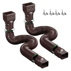 Hahome 2 Pack Gutter Downspout Extensions,drain Extender Brown New. Price: $38.99.