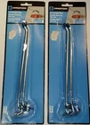 (2) Crawford 14380 Silver Steel 8" Peg Board Hooks Lot Of Two Packs New. Price: $12.85.