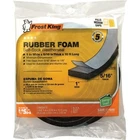 Rubber Foam Weatherseal Self Stick Tape Strip 1" X 5/16" 10' New. Price: $21.19.