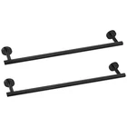 Cilee Pieces Matte Black Bathroom Towel Bar, 24 Inch Double Racks,bat... New. Price: $44.21.