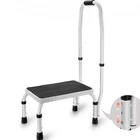 Stool 1-STEP 330LBS Capacity, Adjustable Height With Handle Steel La New. Price: $60.15.