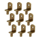 40PCS L-shaped Metal Cabinet Shelf Clips With 6MM Hole Pins For Bronze New. Price: $18.21.