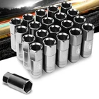 J2 Aluminum Silver Open Top Acorn M12 X 1.50 20MM OD/60MM Height Lug Nuts New. Price: $49.99.