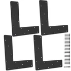 4 Pcs 12"X Shape Flat Mending Plate For Pergola Right Angle Brackets ... New. Price: $47.03.