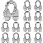 12PCS M6 1/4 Inches Stainless Steel Wire Rope Cable Clamp Clips New. Price: $16.08.