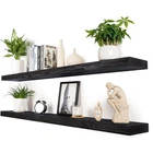 Xwne 60 Inch Black Floating Shelves For Wall 8 Deep Set Of 2, Heavy Duty... Open. Price: $225.26.