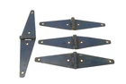 Lot Of 4 Stanley Strap Hinges 12.25" Barn Door Gate Blue Steel Made Usa Used. Price: $49.99.