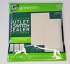 Greenlite Outlet & Switch Sealer Insulating Foam Draft Stopper 10 Pack New. Price: $12.35.