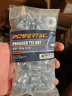 Powertec QTN1107 4 Pack Pronged Tee Nut INCH-16 & 11/16-INCH, 50PK New. Price: $16.50.