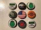 Craft Beer Bottle Cap Crown Magnets Midwest 9 Pack New. Price: $9.95.